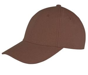 RESULT RC081 - Memphis Brushed Cotton Low Profile Cap Chocolate Brown
