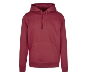 BUILD YOUR BRAND BY011 - Sweat capuche lourd Burgundy