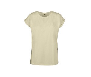 Build Your Brand BY021 - Ladies Extended Shoulder Tee Soft Yellow