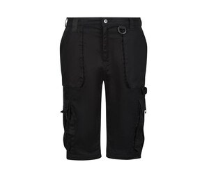 REGATTA RGJ535 - Water-repellent multi-pocket shorts Black